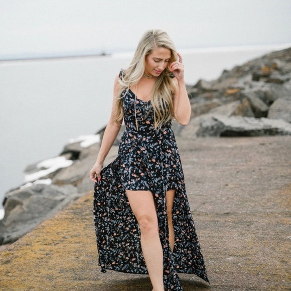 ✨adorable floral romper maxi✨ - Picture 4 of 4